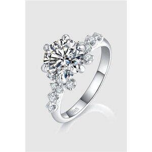 2 Carat Moissanite 925 Sterling Silver Ring